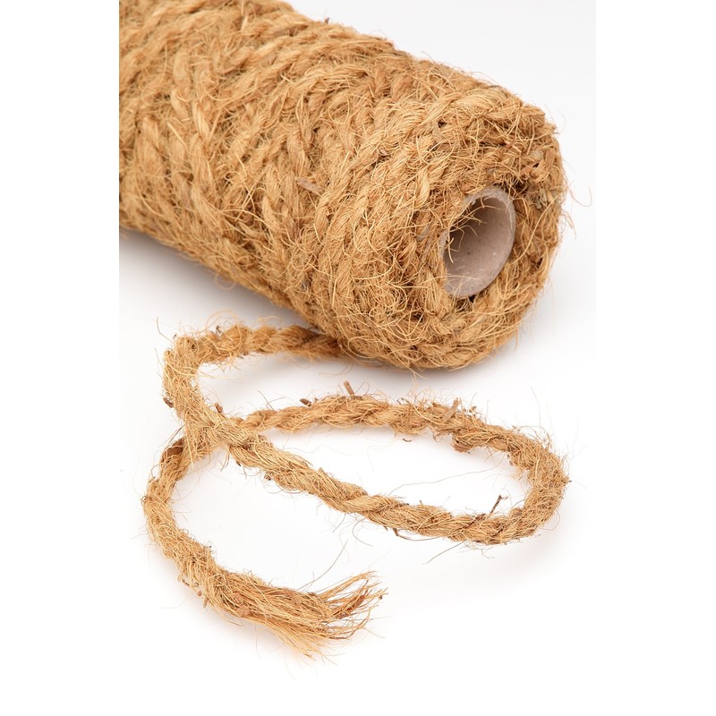 La cordeline Coconut string 25m x 4 mm, Brown, Reel measuring