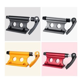 Fowecry Bike Front Fork Quick Release Retaining Clip Dismountable Attaching Clamp Portable Cycling Part, Black