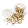 200Pcs Beads Silicone Aluminium Micro Nano Rings 5.0x3.0x3.0 mm Lined