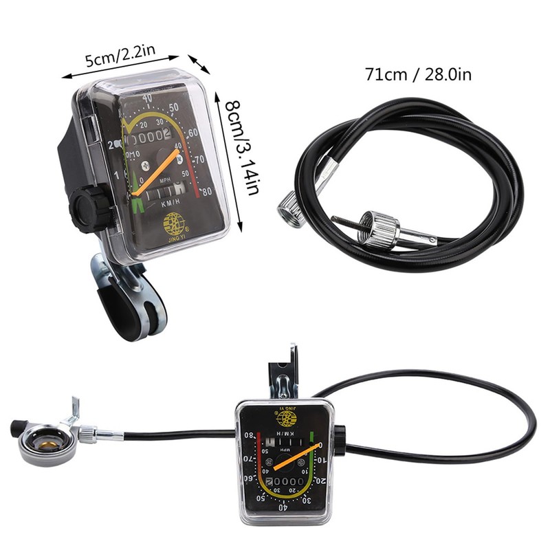 MAGT Bicycle Computer, Durable Bicycle Speedometer Metal-Plastic Bicycle Odometer Classic