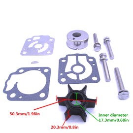 Boat Engine 3T5-87322-3 3T5873223 3T5873223M 3T5873220M 3T5873221M 3T5873222M Water Pump Impeller Repair Kit for Nissan for TohatsuOutboard Motor 40HP 50HP