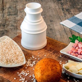 Weenwill Arancini Maker Mold Kit,DIY Rice Ball Mold 3-in-1,Rice Ball Molds,Handmade Lunch Bento Molds with Round and Cone Shapes,Non-Stick Sushi for Home Kitchen