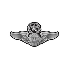 fagraphix United States Enlisted Master Aircrew Badge Wings Sticker Decal Self Adhesive Aviation Badges air Crew Member 4.00" Wide