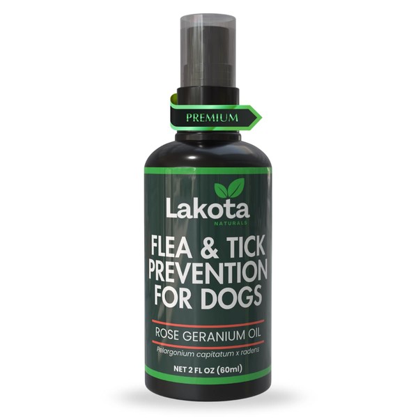 All Natural Flea and Tick Prevention Spray for Dogs -