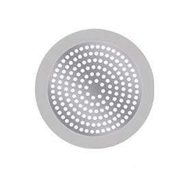 Shower Drain Hair Catcher 3.5 inch Small, Bathroom Sink Hair Stopper Sink Drain Cover Fliter Weighted Stainless and Silicone Shield (3.5 in)