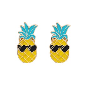 Opexicos 2Pcs Pineapple Enamel Pin Badge Brooch