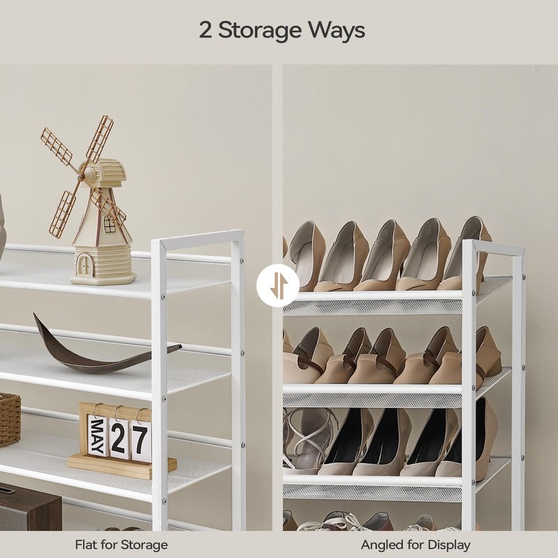 Nunsino Shoe Rack, Long Shoe Organizer,Max Holds 50 Pairs,8 Tier