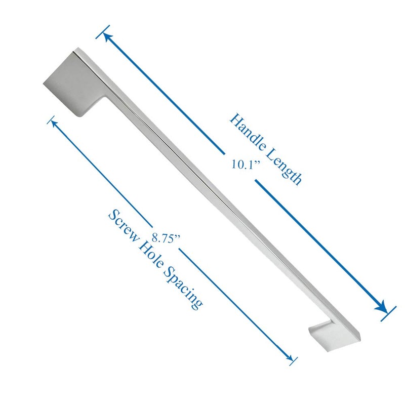 Southern Hills Polished Chrome Cabinet Pulls - 8.75 Inch Screw