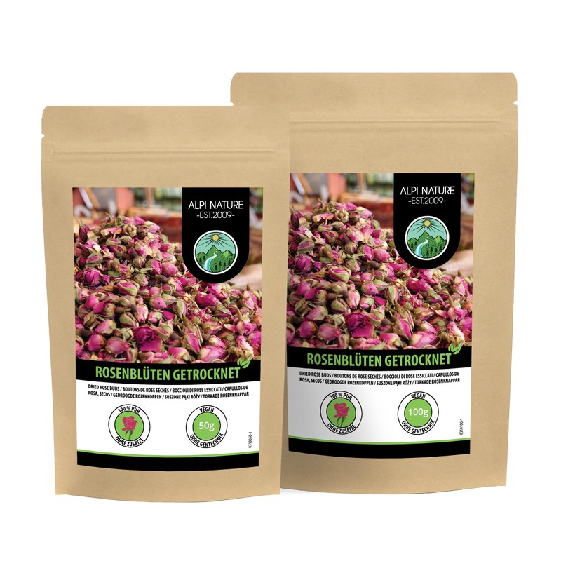 Rose Buds Dried, Rosebuds Infusion (50g, 1.8 oz), Rosebuds Tea,
