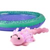 Fingerlings Interactive Baby Axolotl with Inflatable Pool, Alix, Swims and