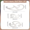 UNICRAFTALE 3 Pieces French Curve Ruler Stainless Steel Drawing Stencils