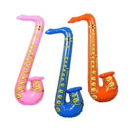 LARGE Inflatables Saxophone Blow Up Musical Instruments Party Bag Fillers Supplies Toys Favours Balloons Hen Night Do Stag Fancy Dress Party Accessories Rock Star pretend play Gifts