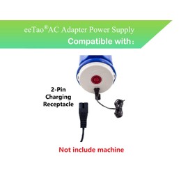 eeTao 2-Pin AC/DC Adapter Charger Compatible with Water Tech LC099-2SK Pool Blaster 22051EL 23051EL 20050CL 21051DL 26051SL 22151EL 26050SL CENT2012 Hydro 500 26051SL FX-4 Eclipse 24050GL Pool Vacuum