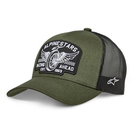 Alpinestars Men's Heritage Trucker Hat Baseball Cap, Army Green/Black, One Size
