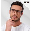 READITEASY Mens Reading Glasses 2.0+ Blue Light Blocking 4 Pack,