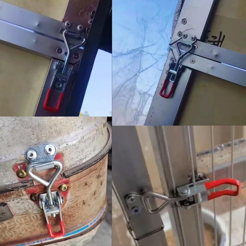 3PCS Adjustable Toggle Clamp,Toggle Latch Lockable,Quick Release Pull Latch Tools,Stainless