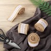 JMIATRY 12 Rolls Burlap Jute Ribbon with White Lace, 24