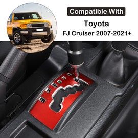 Central Control Gear Shift Panel Trim Cover Fit for Toyot@ FJ Cruiser 2007-2021 2Pcs Car Gear Shift Console Anti-Scratch Panel Frame Sticker Gear Shift Panel Decoration Protection Interior Accessories
