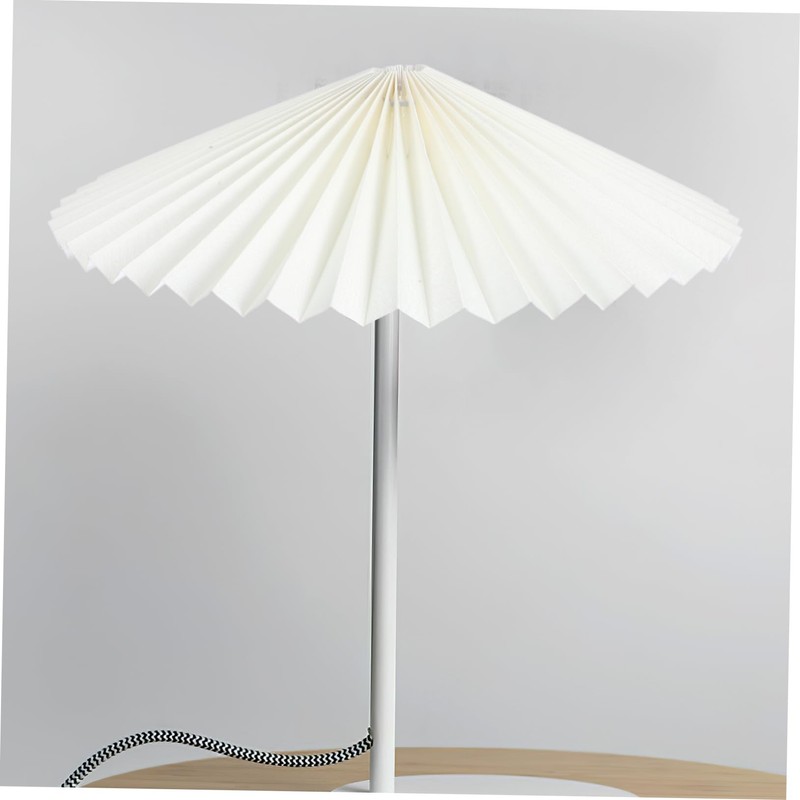 CHILDWEET Mushroom Pleated Lampshade - Fabric Drum Light Shade for