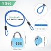 M METERXITY 1-Set Security Cable Lock with 3 Digit Combination
