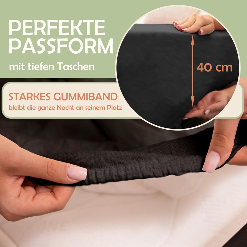 NatureMark 2 Pack Microfibre Fitted Sheet, Double Pack in Many
