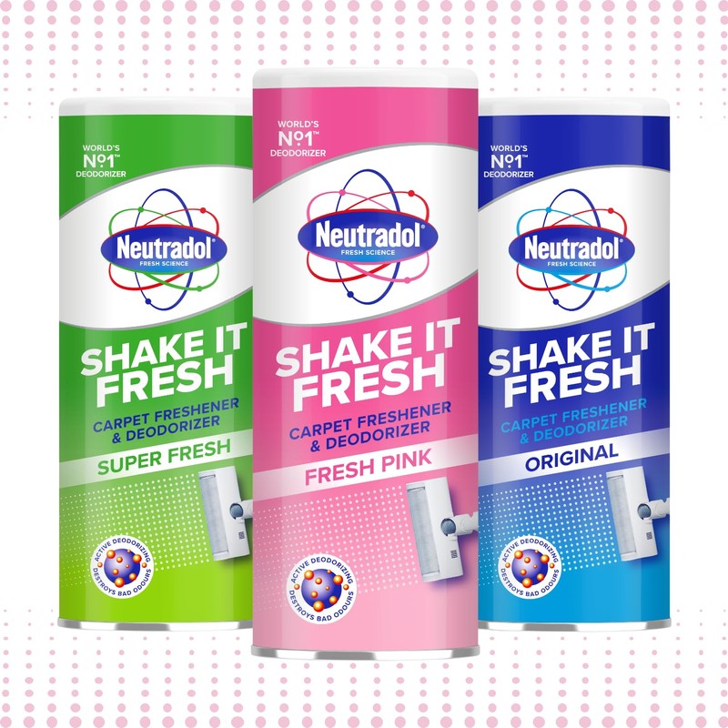 Neutradol Shake It Fresh Carpet Deodoriser, Odour Neutraliser for Carpets