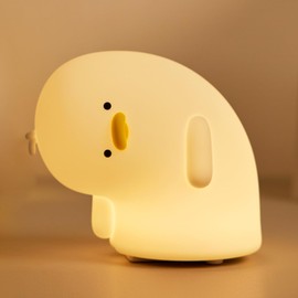 VTIGER Why Duck Night Light, LED Squishy Cute Lamp, Silicone Duck Light for Kids, Dimmable Girls Baby Bedroom Nightlight, Rechargeable Touch Lamp for Breastfeeding Nursery Decor