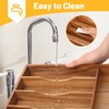 oridom Kitchen Acacia Silverware Organizer, Kitchen Drawer Organizer - Extra