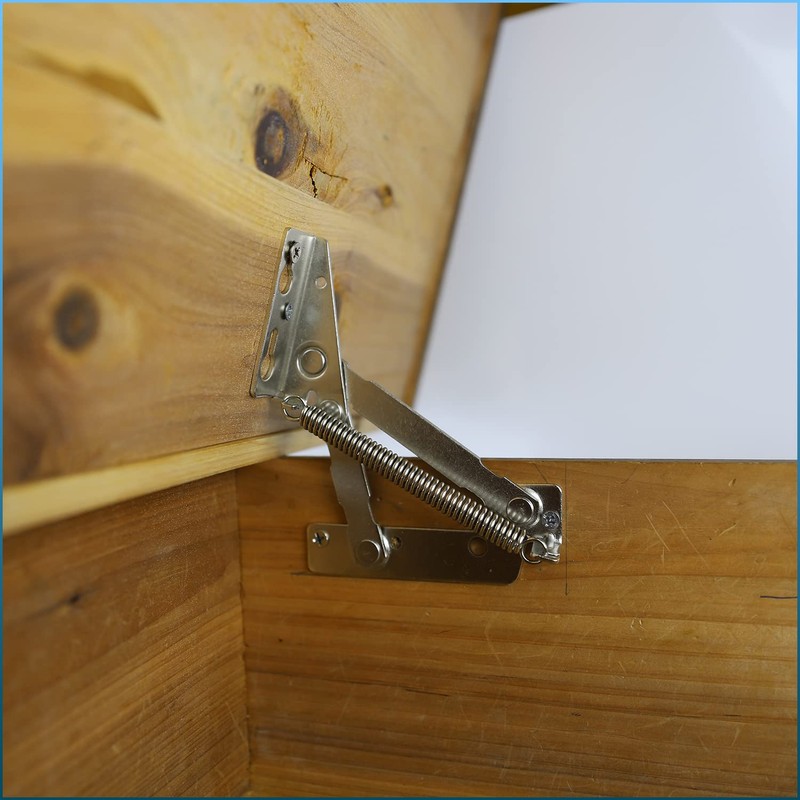 80 Degree Bench Seat Hinge - 1 Pair SUUJI Steel