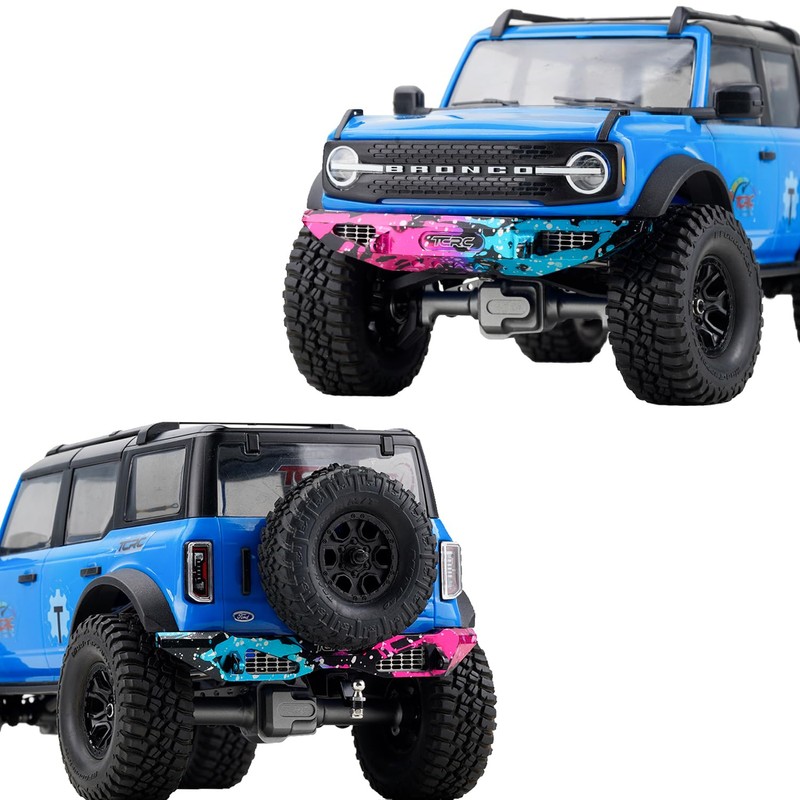 TCRC Splash Anodizing Aluminum Front and Rear Bumpers set for