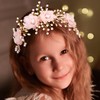 Woeoe Flower Girl Headband Crystal Princess Headpiece Beaded Rhinestone Girl