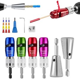 Pelacables para Taladro, Pelacables y Retorcedor, Herramienta para Pelar y Retorcer Alambres con Taladro Rápido, Juego de Herramientas de Electricista
