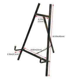 Metal Easel Plate Stands for Display,Picture Easels for Display Table Top, Mirror Easel Stand Picture Frame Holder Stand(Bronze)