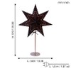 Star Trading Bobo Poinsettia Table Lamp, 3D Paper Star Christmas