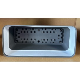 Deroma 9E61ZSZ023 Dark Gray Resin Leaves Balcony Planter 5 x 11.8 x 5in.