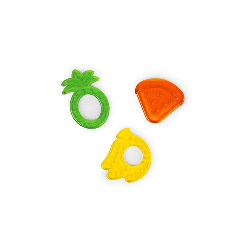 Bright Starts Juicy Chews 3-Pack Textured Teethers - Watermelon, Pineapple,