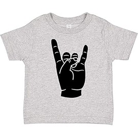inktastic Rocker Horns Toddler T-Shirt 4T 0060 Heather Grey 18b1d