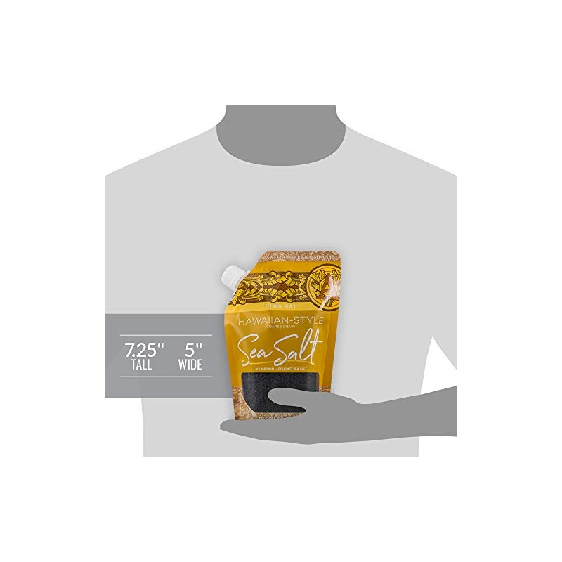 SALTWORKS Artisan Salt Company Hiwa Kai Black Hawaiian-style Sea Salt,