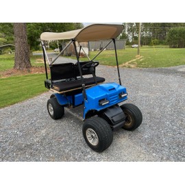 SunPro Quick Release Convertible Removable Beige Golf Cart Top for Cricket Mini Carts, Versatile Roof by Cypress Rowe Outfitters Replacement Highly Versatile Top for Cricket Golf Carts