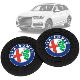 JDclubs 2.75 Inch Diameter Oval Tough Car Logo Vehicle Travel Auto Cup Holder Insert Coaster Can 2 Pcs Pack (fit Genesis)