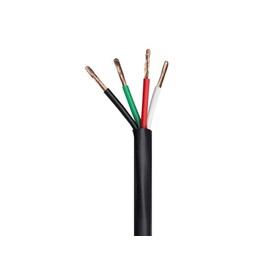 Monoprice Speaker Wire / Cable - 100 Feet - 14 AWG 4 Conductor CMP-Rated | UL Plenum Rated, 100 Percent Pure Bare Copper With Color Coded Conductors - Nimbus Series
