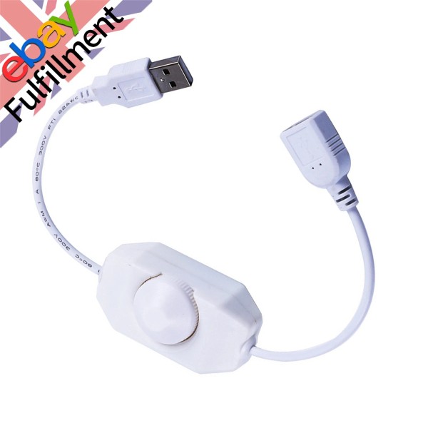 Universal White 5V LED Knob Dimmer Rotary Brightness Controller For