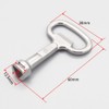 ZEVONDA Meter Box Key Metal Triangular Key with Carabiner for