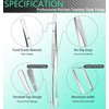 6Pcs Stainless Steel Kitchen Tongs Set | Professional Chef Cooking