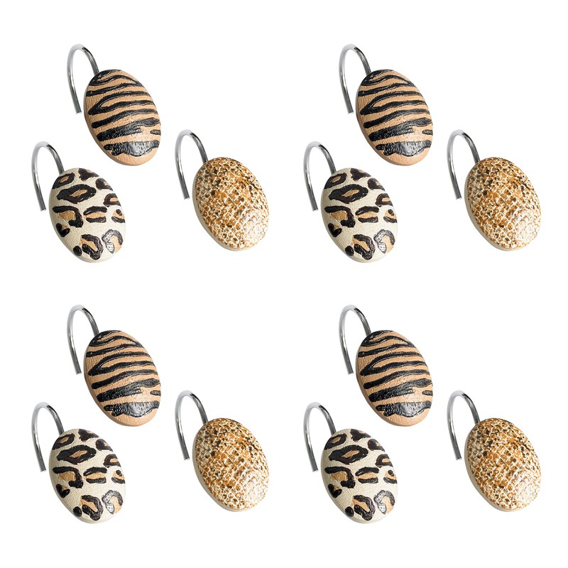 Popular Jezella de baño, Ganchos para Cortina de Ducha, Animal