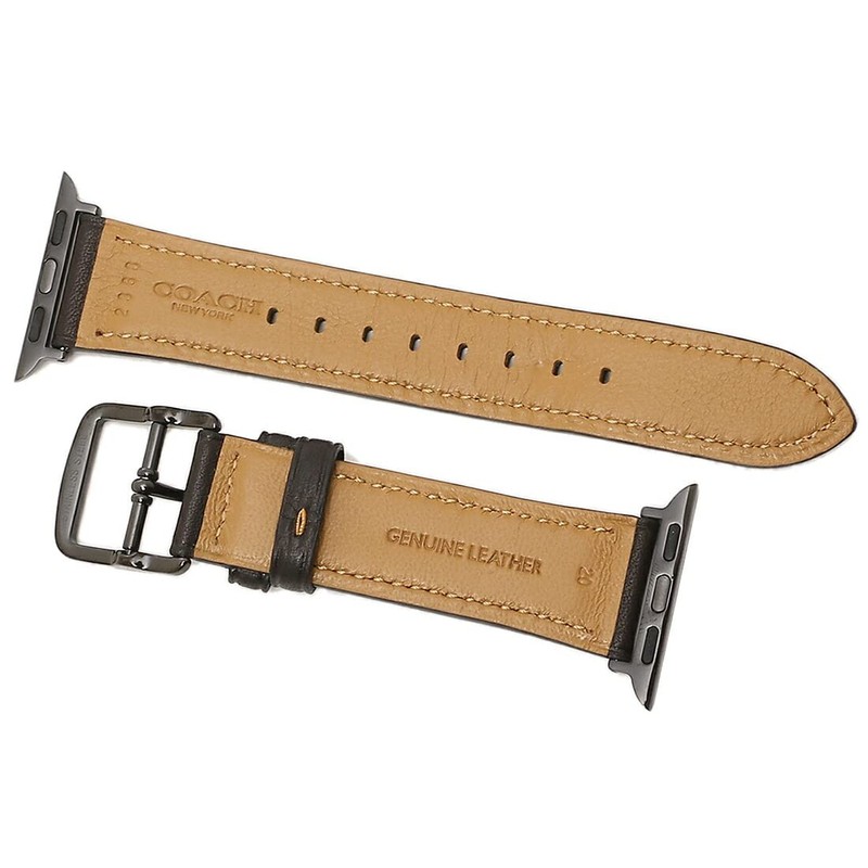 Coach 14700165 Men's Watch Strap, Replacement Band, Black, Compatible with