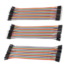 LKCCTK 120pcs 20cm Jumper Wire Multicolor Dupont Wire Male-Male, Male-Female, Female to Female Pitch 2.54mm Breadboard Jumper Wire