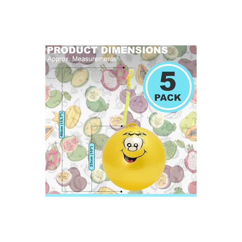 Navoys Fruit Smelling Smiley Face Ball and Keychain - 25cm