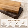 Live Edge Elm Wood Floating Shelves, 36 Inch Long Wall