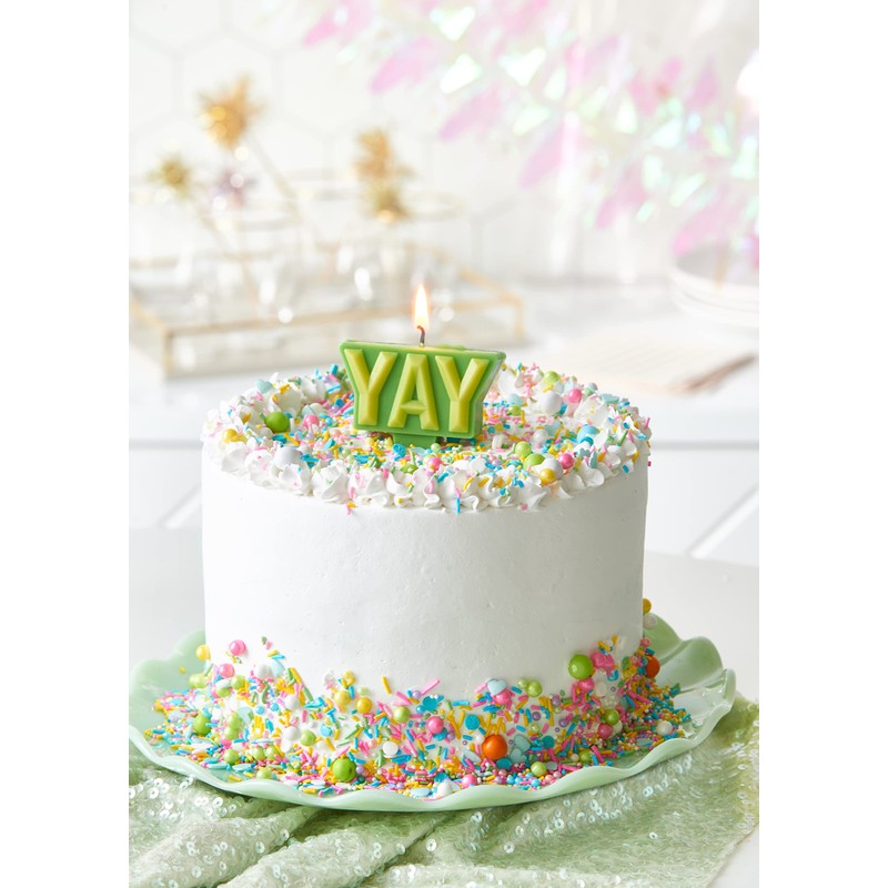 Papyrus Birthday Candle Topper, Yay (1-Count)